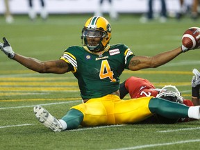 Adarius Bowman is tied for the league lead in touchdown catches with five. (Ian Kucerak, Edmonton Sun)