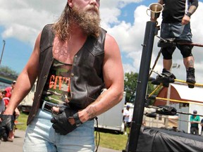 Cody Deaner, foreground, of Parkhill will be wrestling on his home turf. For the first time in 15 years, Parkhill will hold a wrestling event as part of the Fall Fair on Sept. 18th.