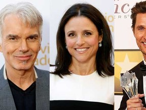 Billy Bob Thornton, Julia Louis-Dreyfus and Matthew McConaughey are considered favourites to take home Emmys in their respective categories. (REUTERS)