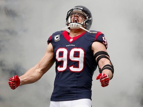 The Texans' J.J. Watt leads one of the top defences in the NFL. (AFP)