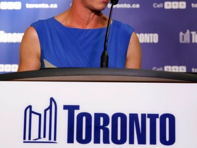 Karen Stintz announced in August that she was dropping out of Toronto's mayoral race. (VERONICA HENRI/Toronto Sun)