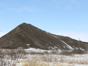 A snow pile is pictured in the city’s dumping spot in this file photo. (Kevin King/QMI Agency)