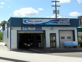 The MidTown Car Wash at the corner of Gertrude and Donald.
