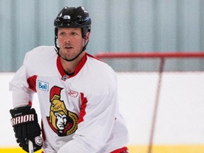 Marc Methot skates at the Sensplex earlier this week. The big defenceman becomes an unrestricted free agent in 10 months. (ERROL MCCGIHON/OTTAWA SUN)