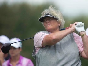 Laura Davies of England at the London Hunt and Country Club in London Ontario on Thursday. DEREK RUTTAN/ The London Free Press /QMI AGENCY