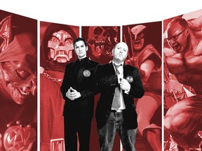 Mark Meer and Chris Craddock in Harold of Galactus.