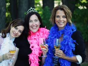 From left to right: Becky Ponting, Joyce LaBriola and Anne Marie Szucs star in Crack, a dramatic comedy about the unique friendships between women. Szucs wrote the play, which will have its last Fringe showing on Aug. 24. - Photo Supplied