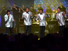 The cast of Motown The Musical performs at the Songwriters Hall of Fame 44th Annual Induction and Awards Dinner at the New York Marriott Marquis on June 13, 2013 in New York City. (Theo Wargo/Getty Images for Songwriters Hall Of Fame/AFP)