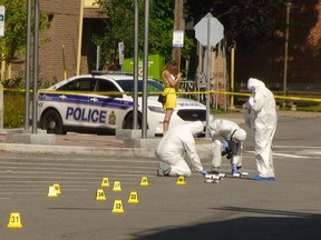 A 21-year-old man is dead after a stabbing along Elgin St. early Saturday, Aug. 23, 2014. Shortly after 2:30 am, police were called to a report of a stabbing, near the Elgin St. Scotiabank by Frank St. The man lost vital signs en route to hospital. He went into surgery but was later pronounced dead.
DANIELLE BELL/OTTAWA SUN/QMI AGENCY