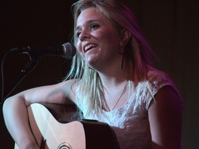 Seventeen-year-old Candice Renaud sings during Indiefest on Saturday. (submitted photo)​