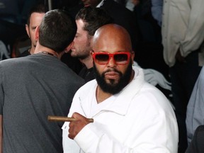 CEO of Black Kapital Records Suge Knight is seen following the Miguel Cotto and Floyd Mayweather Jr. title fight at the MGM Grand Garden Arena in Las Vegas, Nevada in this May 5, 2012, file photo. (REUTERS/Steve Marcus/Files)