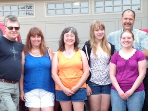 The Weagamow Lake Vacation Bible School (VBS) team, from left to right, are Glenn Kahle, Lesley Kahle, Juanita Power, Katie Kahle, Jen Aikens, Rev. Gery Luck and Alex Calcutt. SUBMITTED