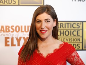 Mayim Bialik poses at the 4th annual Critics' Choice Television Awards in Beverly Hills, Calif. June 19, 2014. REUTERS/Danny Moloshok