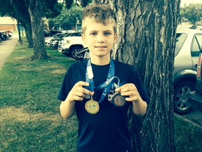 Local swimmer and Drayton Valley Neptunes member Nathaniel Patten brought home gold and bronze from provincial competition on Aug. 16 and 17.