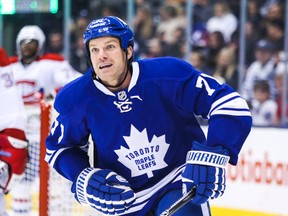 Toronto Maple Leafs' David Clarkson against the Montreal Canadiens at the Air Canada Centre in Toronto on Saturday, March 22, 2014. (Ernest Doroszuk/Toronto Sun)