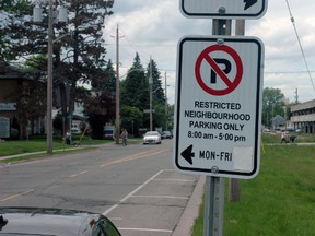 Parking sign