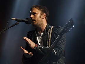 Kings of Leon frontman Caleb Followill performs at Rexall Place in Edmonton, Alta., on Wednesday, April 2, 2014. (Codie McLachlan/QMI Agency)