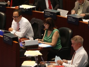 Councillor Maria Augimeri at Toronto City Hall final day in council on Tuesday, August 26, 2014. (Jack Boland/Toronto Sun)