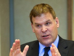 John Baird the Minister of Foreign Affairs speaks to the editorial board of the London Free Press in London, Ont. (Mike Hensen/The London Free Press/QMI Agency)