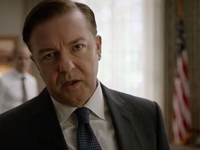 Ricky Gervais tries his hand in some other Netflix shows in their latest commercial. (Screen grab)