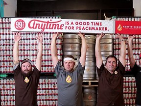 Austin Beerworks showcased its 99-pack of beer in a video uploaded on Vimeo. (Vimeo screengrab)