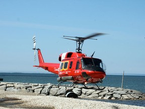 A rescue helicopter is seen in this file photo. (QMI Agency)
