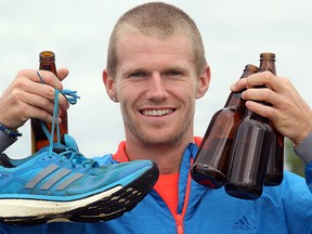 Corey Gallagher will be running in a "beer a lap" footrace in Austin, Texas in December.