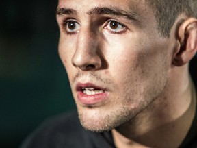 Fighter Rory MacDonald  during UFC 174 open workout and media day event in Burnaby, B.C. on June 12, 2014. (Carmine Marinelli /QMI Agency)