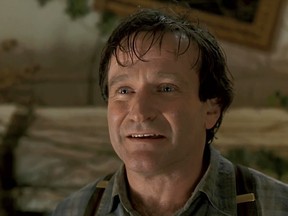 Robin Williams stars in Jumanji.