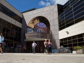 People come and go from the University Community Centre on the Western University campus in London, Ontario on Thursday August 28, 2014. (CRAIG GLOVER, The London Free Press)