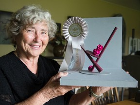 Audrey Van Holst finished second in the Defining Line category at the World Association of Floral Artists competition in Dublin, Ireland. (DEREK RUTTAN, The London Free Press)