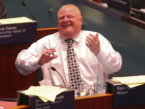 Toronto Mayor Rob Ford at city council on Monday August 25, 2014. (Dave Thomas/Toronto Sun)