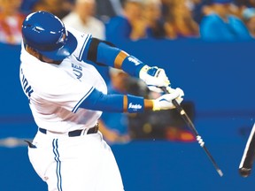 Even the return of slugger Edwin Encarnacion hasn't improved the Jays' fortunes in August. (AFP)