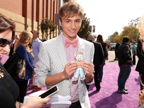 Lucas Cruikshank arrives at Nickelodeon's 26th Annual Kids' Choice Awards at USC Galen Center on March 23, 2013 in Los Angeles.  (Christopher Polk/Getty Images for KCA/AFP)
