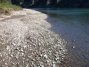 CottonTail Corner, a clothing-optional beach on the North Saskatchewan river, is 1.5 kilometres from Prospector’s Point and a picturesque setting for naturists each summer. - Photo courtesy the CottonTail Corner Facebook page