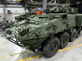 A light armoured vehicle the LAV III is pictured in this QMI Agency file photo. (QMI Agency files)