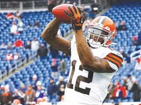 After a four-month wait, the NFL finally upheld the one-year suspension of Cleveland’s Josh Gordon for a violation of the league’s substance abuse policy. (Getty Images/AFP)