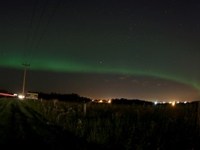 Northern Lights (Aurora Borealis) is seen over Namao, just north of Edmonton city limits, on Thursday Aug. 28, 2014 around 11:30pm. Hugo Sanchez/Special to the Edmonton Sun