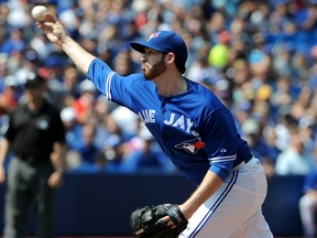 Blue Jays starter Drew Hutchison shut out the Yankees over seven innings on Saturday, Aug. 30, 2014. (Dan Hamilton/USA TODAY Sports)