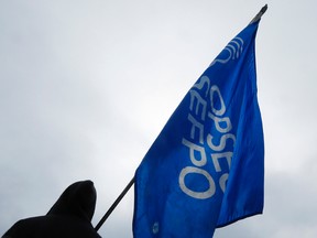 Campus security staff with OPSEU Local 404 went on strike at Carleton University in this March 10, 2014 file photo. (Darren Brown/QMI Agency)