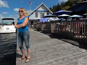 Shirley Kent poses for a photo at her Rockcliffe Boathouse restaurant  in Ottawa Friday Aug 29,  2014.  Tony Caldwell/Ottawa Sun/QMI Agency
