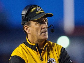 Tiger-Cats head coach Kent Austin says an early morning fire at Tim Hortons Field is "no big deal" and wasn't addressed with the team. (AFP/PHOTO)