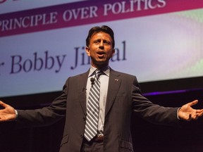 Louisiana Governor Bobby Jindal speaks at the Family Leadership Summit in Ames, Iowa August 9, 2014. REUTERS/Brian Frank
