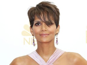 Halle Berry in the 66th Primetime Emmy's Pressroom (Brian To/WENN.com)