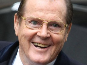 Sir Roger Moore at the ITV studios in 2012.(WENN.com)