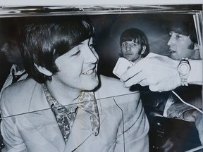 A copy of a September 1964 Toronto Telegram photo of the Beatles who were in Toronto at time to play at Maple Leaf Gardens. (QMI AGENCY PHOTO)