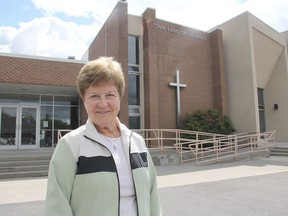 Caroline Manley is the chair of a fundraising event at Our Lady of Lourdes church on Days Road where an Irish variety troupe will entertain to help raise money for restoration and repair work at the church. (Michael Lea/The Whig-Standard)