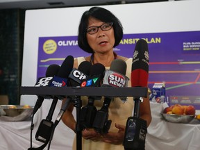 Toronto mayoral candidate Olivia Chow at her campaign office on Tuesday, September 2, 2014. (Jack Boland/Toronto Sun)
