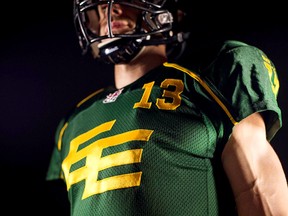 The Eskimos signature jersey is intended to reflect the team's history, says CEO Len Rhodes, while playing up the EE logo that does well with the young demographic. (supplied Eskimos)
