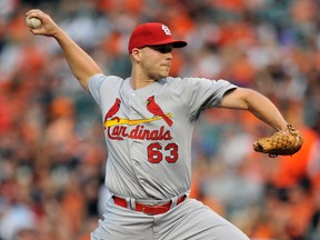 The Cardinals have moved starting pitcher Justin Masterson to the bullpen. (Joy R. Absalon/USA TODAY Sports)
